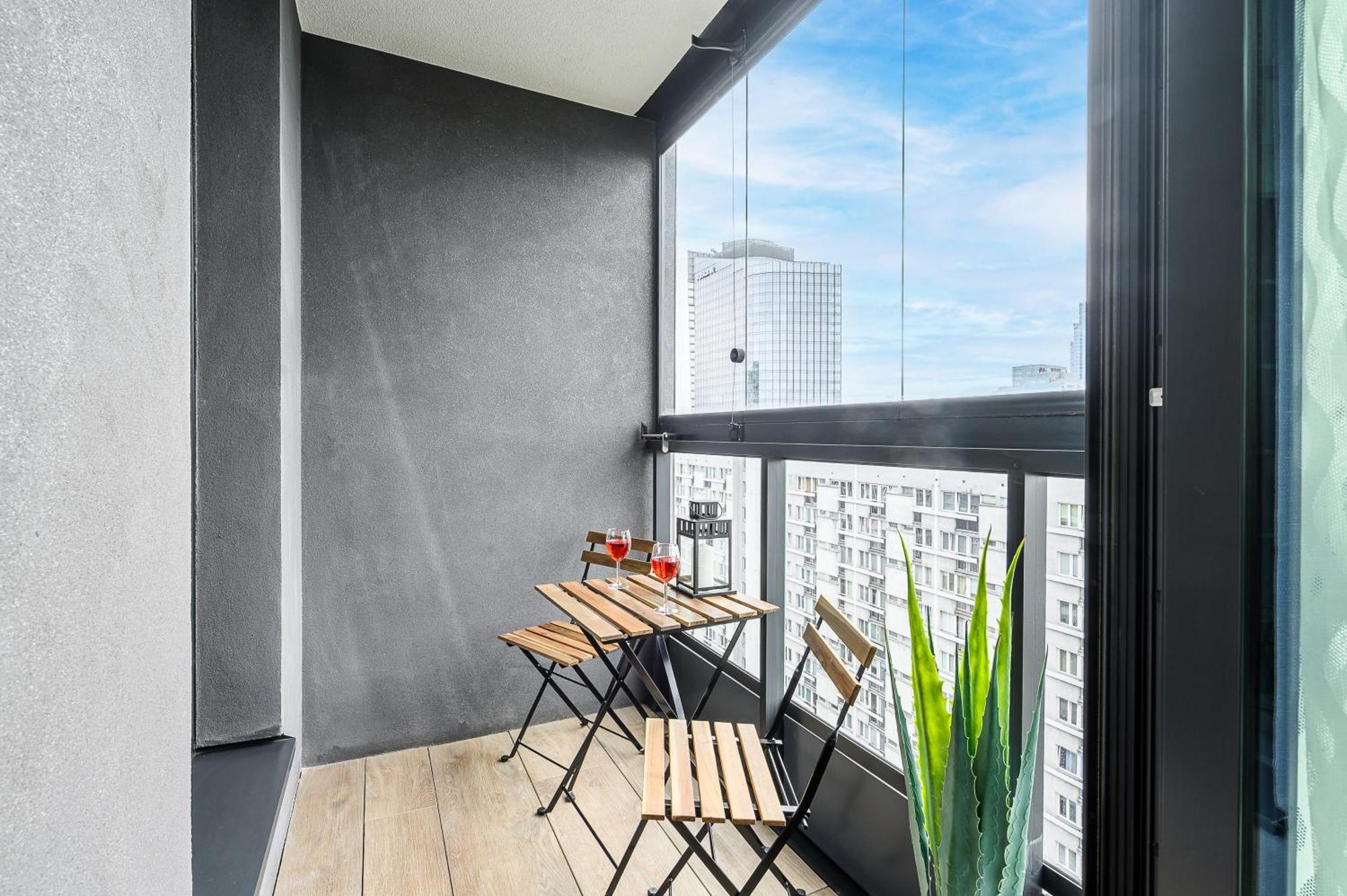 Studio Apartment Balcony
