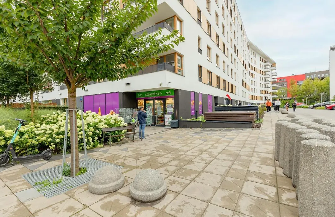 Modern Apartment With Balcony Mokotow Business Centre By Noclegi Renters-1