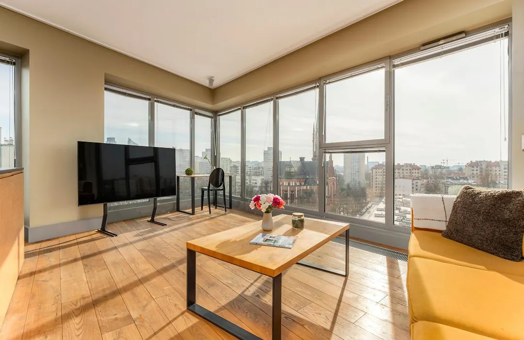 Warsaw City View Apartment Sokołowska-1