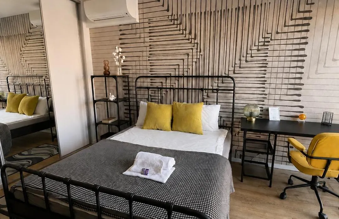 Modern Studio In The Heart Of Browary Warszawskie, Beautiful View And Free Netflix-1
