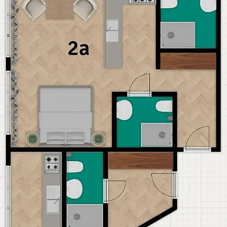 New! Modern Studio in Mokotów - near City Centre SGH Metro Tram by APARTEL-2