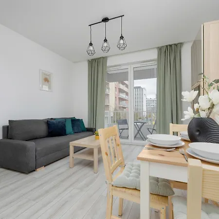 Modern Apartment With Balcony & Parking Warsaw Mokotow By Noclegi Renters-3