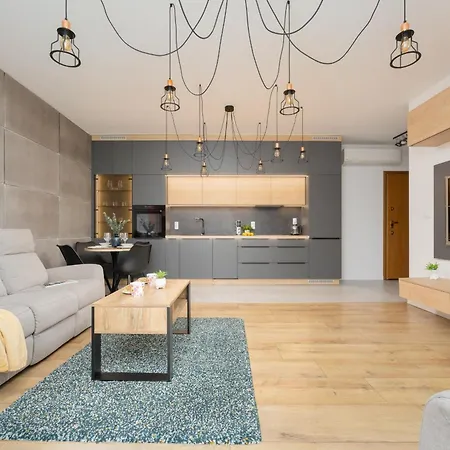 Apartament Przy Rzece Dla 2 Osob Z Parkingiem I Klimatyzacja W Warszawie By Noclegi Renters-2