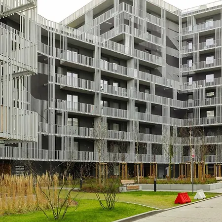 Stacja Wola Nowoczesny Apartament z Balkonem i Parkingiem Warszawa by Noclegi Renters-2
