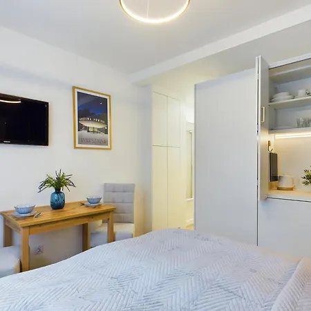 Unique Studio For 2 People Wilanowska In Warsaw By Noclegi Renters-3