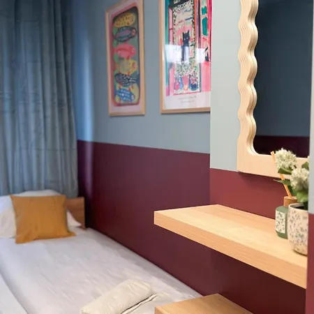 Blue Apartment With Balcony - Self Check-In-2