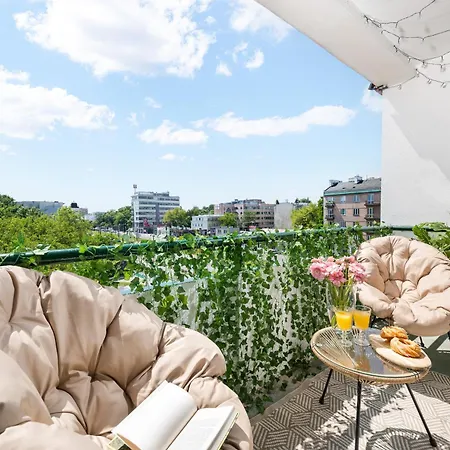Pulawska Residence Mokotów 2-bedroom&living room, balcony&free parking on site-2