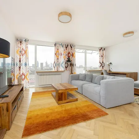 Studio On The 15Th Floor With A View Of The Warsaw Panorama By Noclegi Renters-3