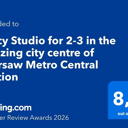 Juicy Studio For 2-3 In The Buzzing City Centre Of Warsaw Metro Central Station-3