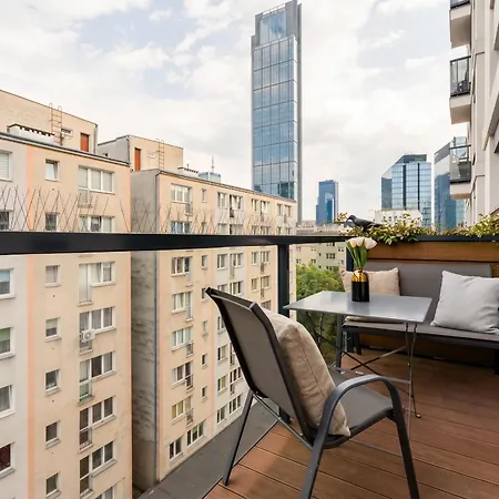 Golden Apartments Warsaw - Luxury Building, Rooftop Terrace, Sienna-3