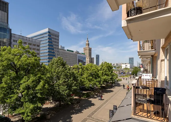 Warsaw Centrum Apartment - Workspace, Balcony - By Rentujemy, Polska