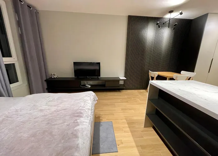 Time&House Pileckiego Przy Centrum Onkologi I Klinice Novum Apartament Na Wylacznosc Pokoj,Sypialnia,Lozko, Lazienka,Kuchnia Warszawa, Polska