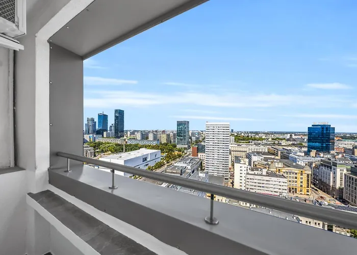 21St Floor Centrum Studio - Balcony, City View, Ac - By Rentujemy Warszawa, Polska